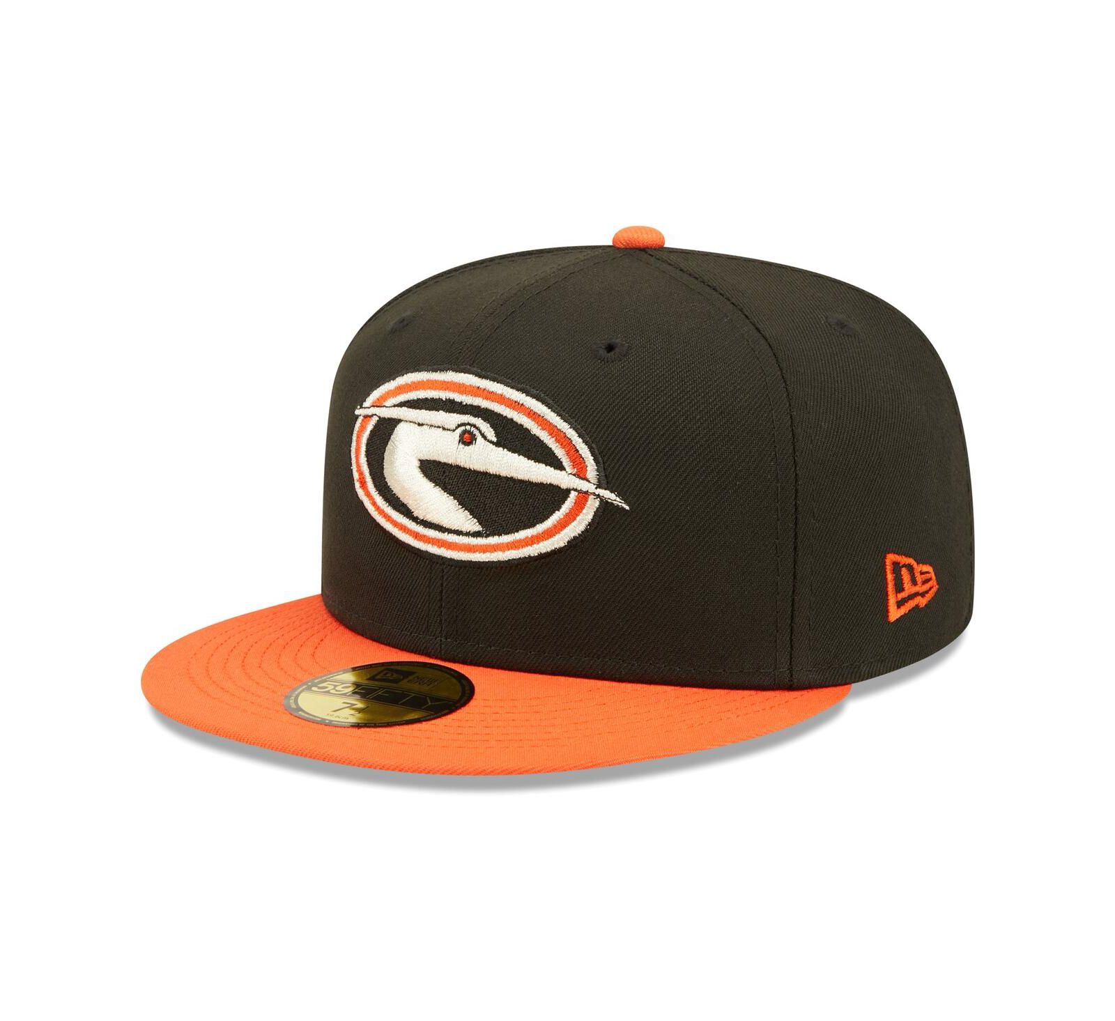 Men's New Era Black Delmarva Shorebirds Authentic Collection Team Alternate 59FIFTY Fitted Hat