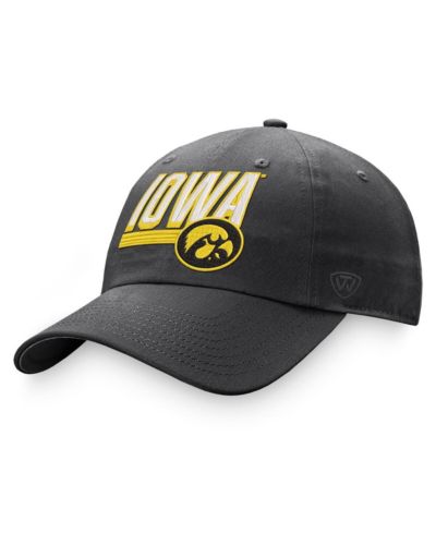 Мужская регулируемая кепка Top of the World Charcoal Iowa Hawkeyes Slice