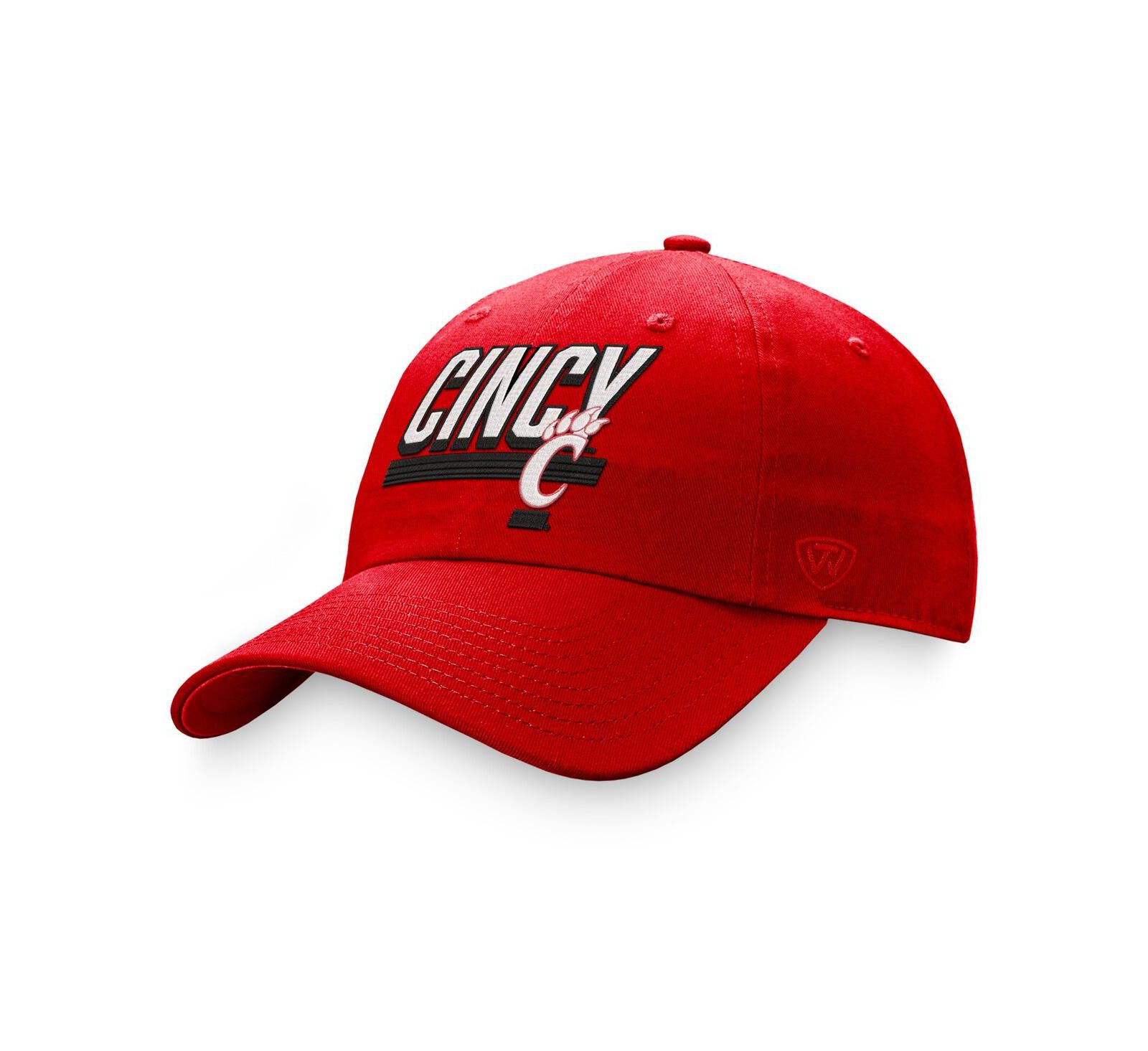 Men's Top of the World Red Cincinnati Bearcats Slice Adjustable Hat