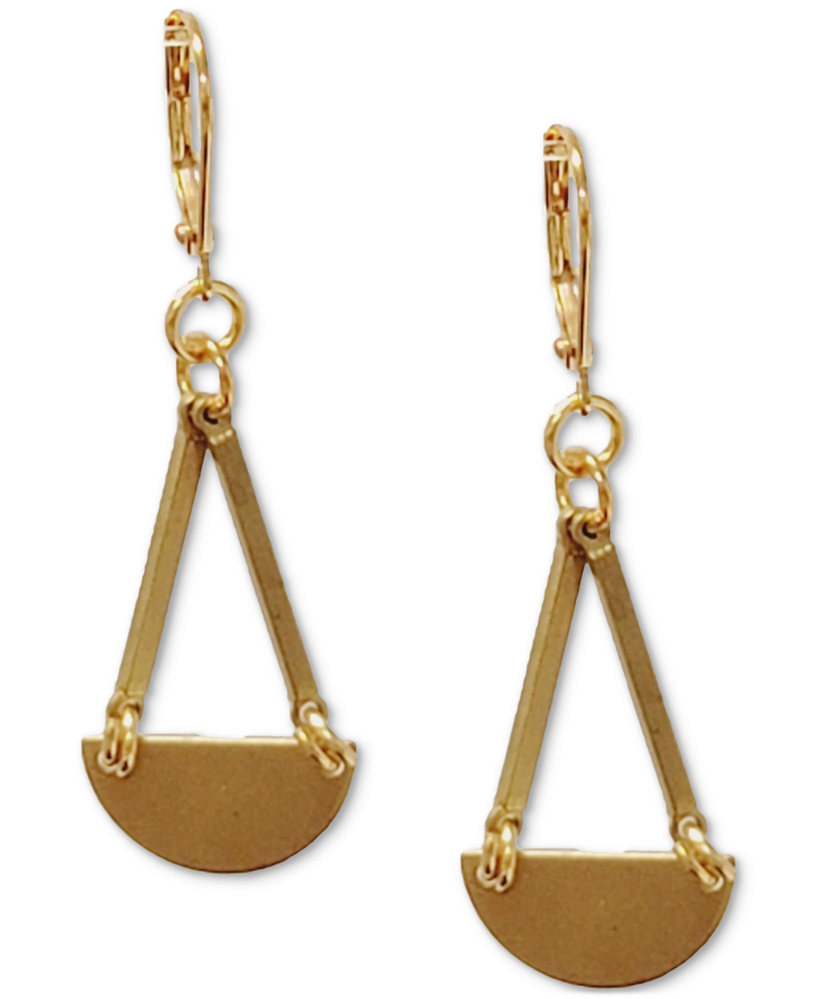 Серьги-подвески MINU Jewels Gold-Tone Geometric Chandelier