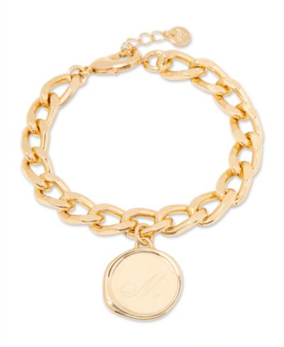 Браслет brook & york 14K Gold-Plated Sadie с персональной инициалой