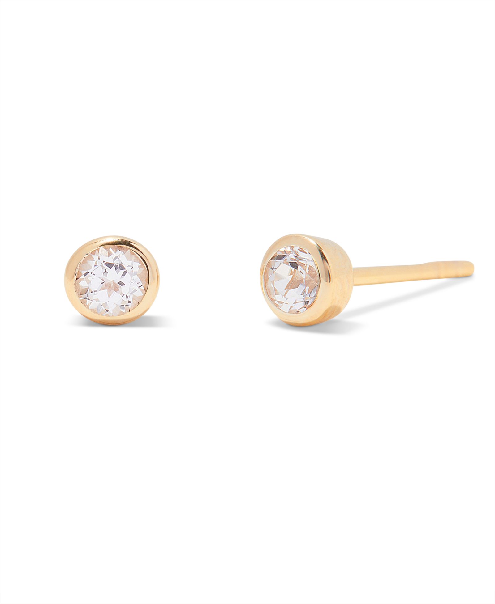 Серьги brook & york Natural Stones 14K Gold-Plated Vermeil Sage Birthstone