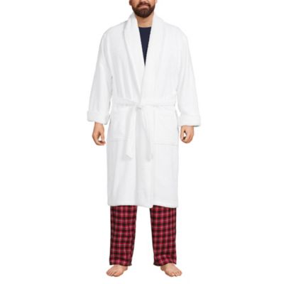 Lands' End Big & Tall Calf Length Turkish Terry Robe