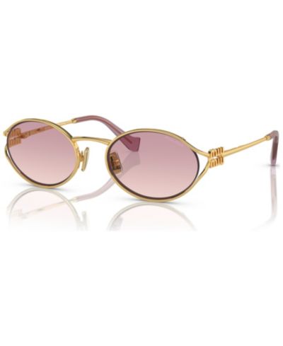 Солнцезащитные очки MIU MIU Women's Oval Metal, MU52YS