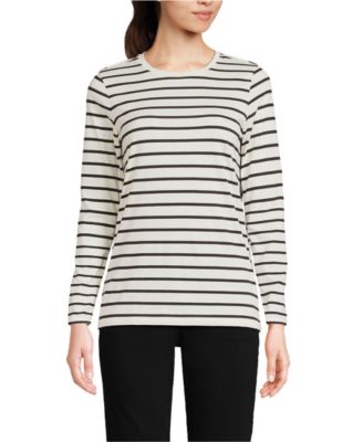 Ivory/black breton stripe