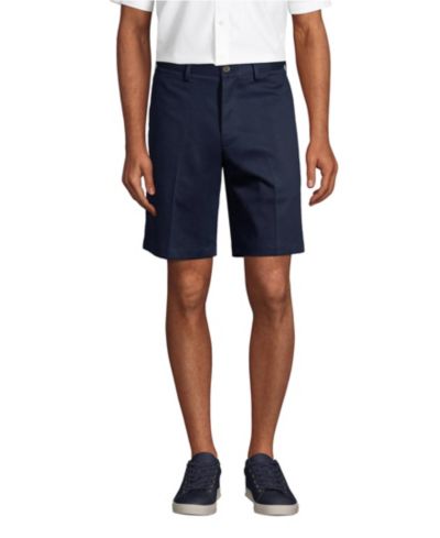 Lands' End Мужские чинос-шорты No Iron 9" Comfort Waist Plain Front