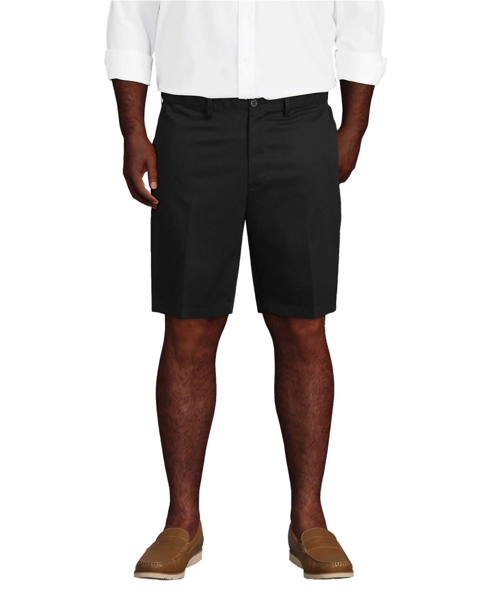 Мужские чинос-шорты Lands' End Big & Tall No Iron 9" Comfort Waist