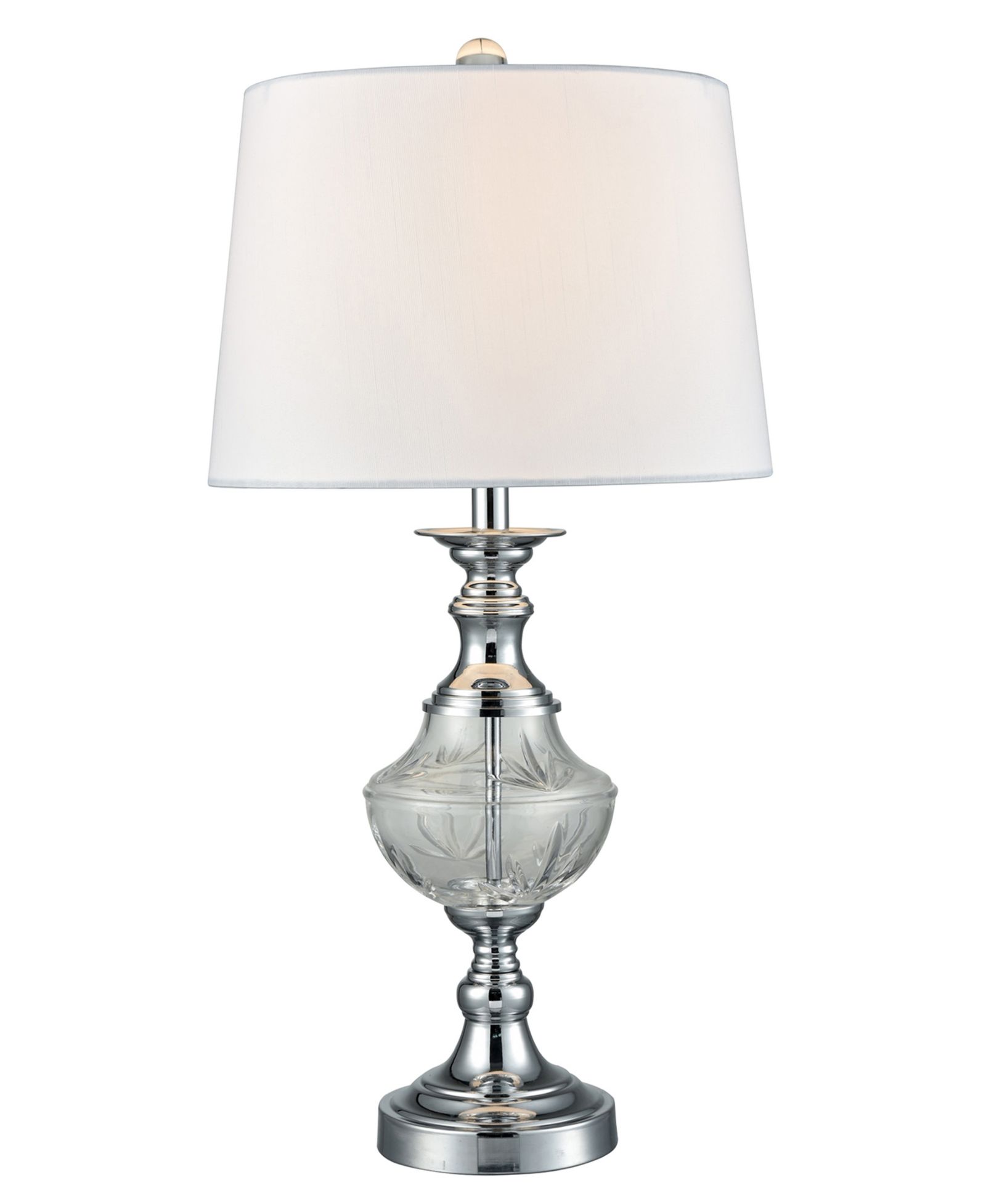 Dale Tiffany Frosted Murray Lead Crystal Table Lamp