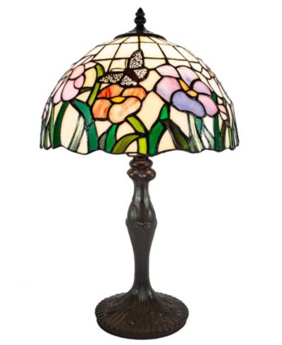 Настольная лампа Dale Tiffany Pazio Floral Butterfly