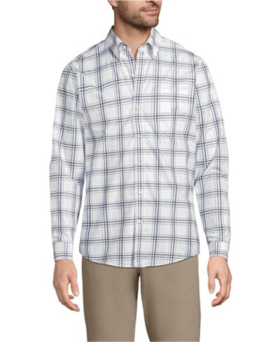 White/indigo blue windowpane
