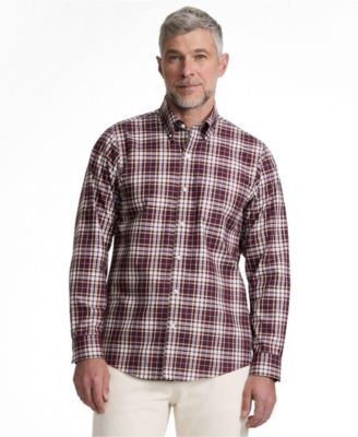 Lush burgundy/tan plaid