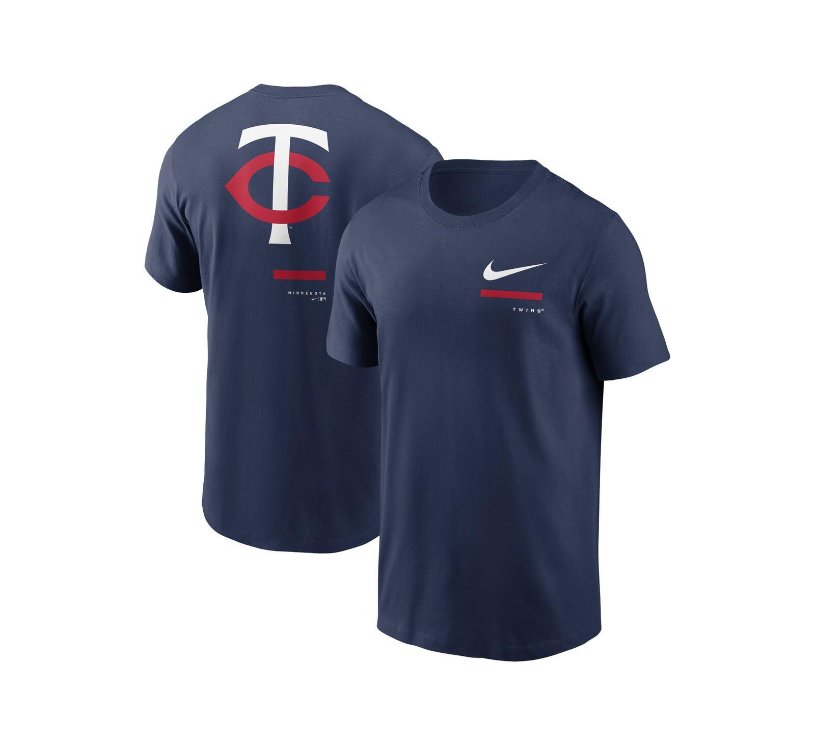 Men's Nike Navy Minnesota Twins Over the Shoulder T-shirt