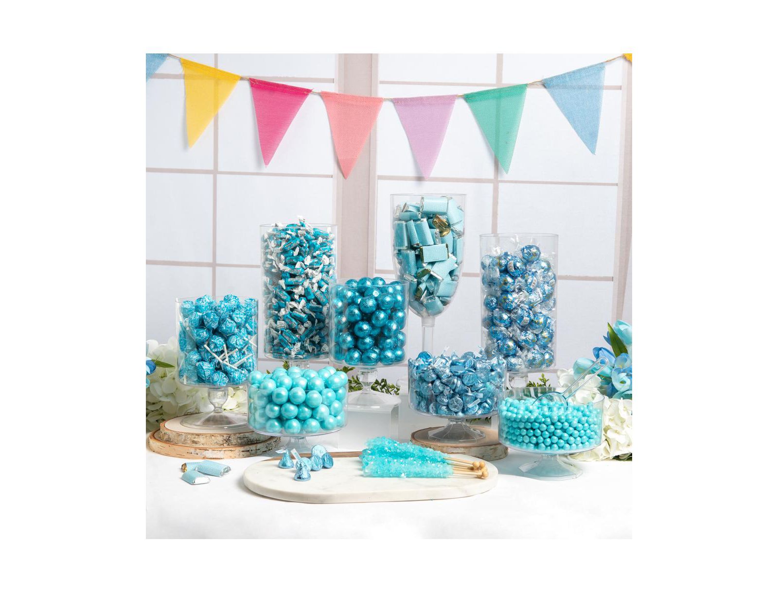 Just Candy Deluxe Light Blue Candy Buffet, 14 Pounds