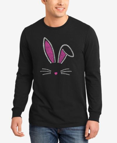 LA Pop Art Мужская футболка с принтом Rabbit Ears Long Sleeve