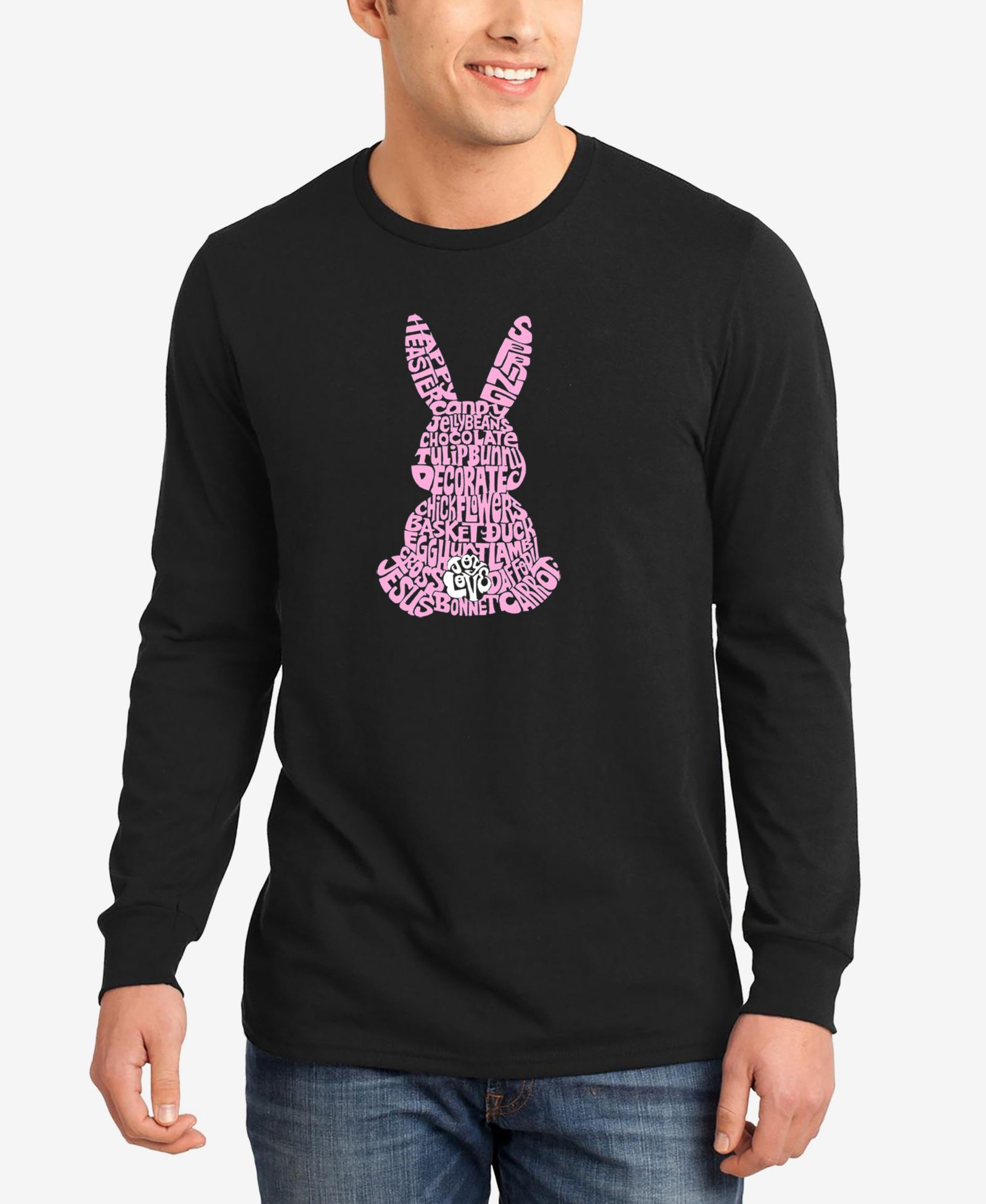 LA Pop Art Мужская футболка с принтом Easter Rabbit