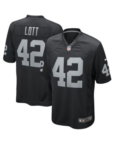 Мужская джерси Nike Ronnie Lott Black Las Vegas Raiders Game Retired Player