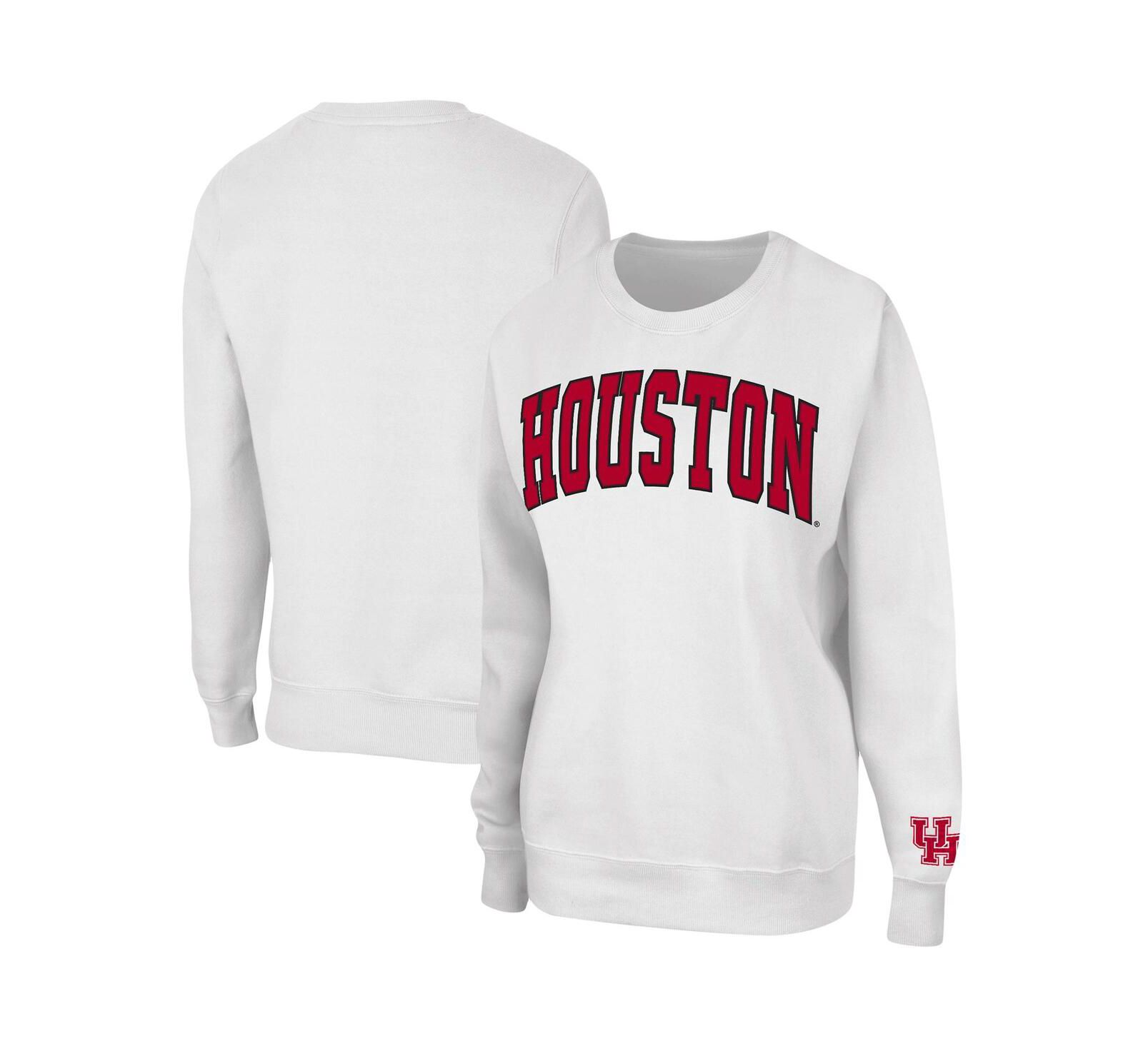 Женское худи Colosseum White Houston Cougars Campanile Pullover