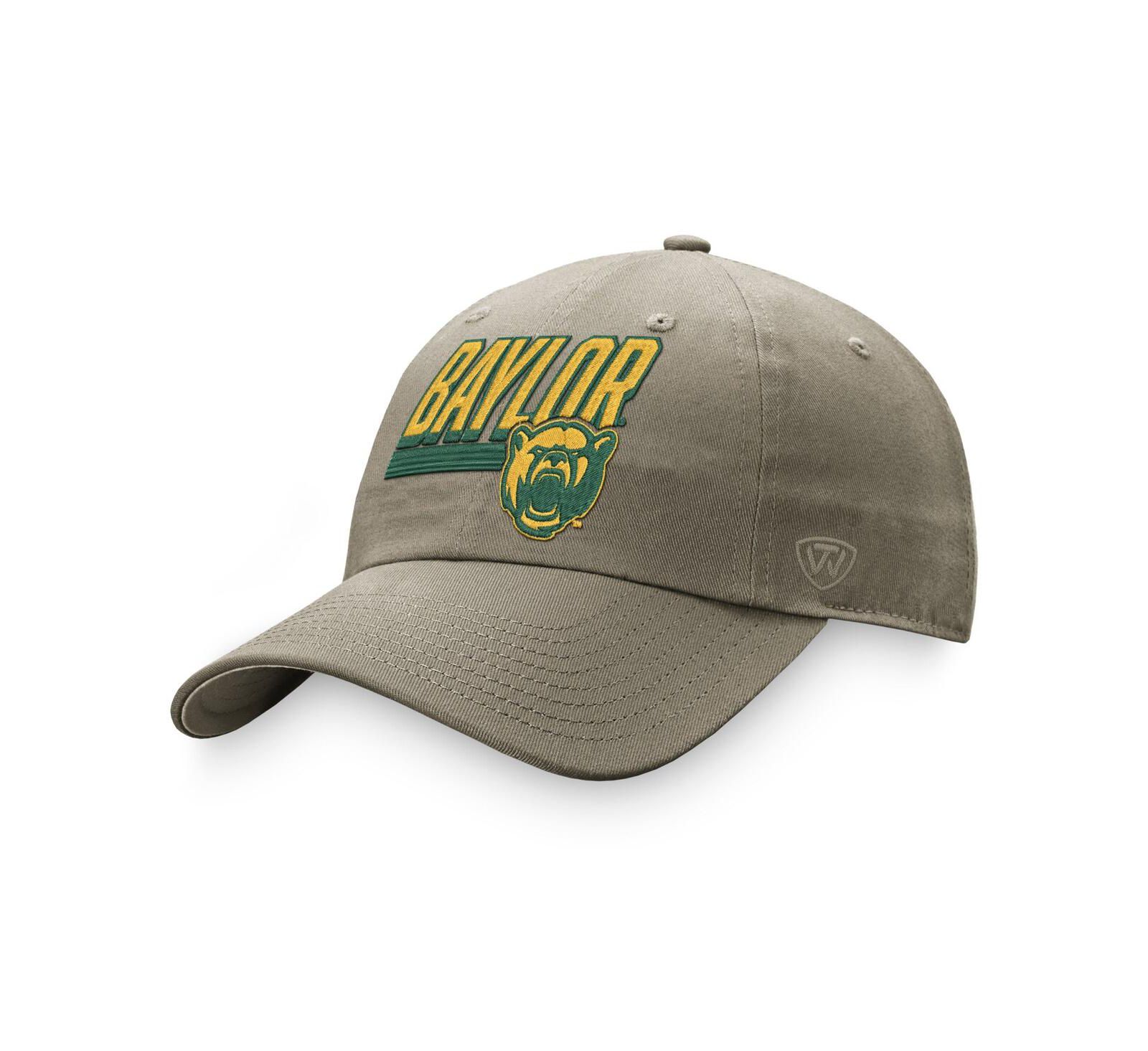 Мужская регулируемая кепка Top of the World Khaki Baylor Bears Slice