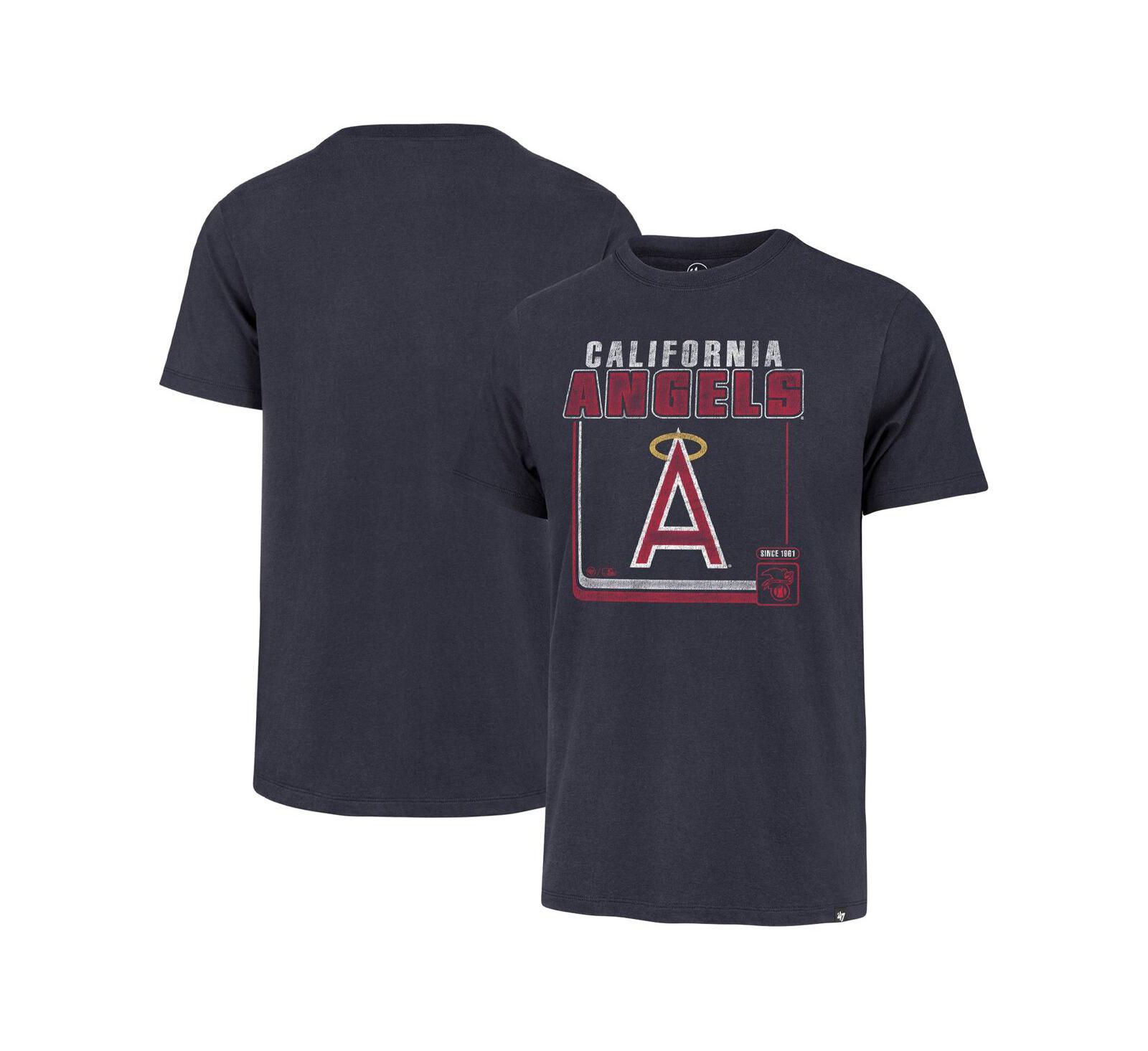 Men's '47 Brand Navy Los Angeles Angels Borderline Franklin T-shirt