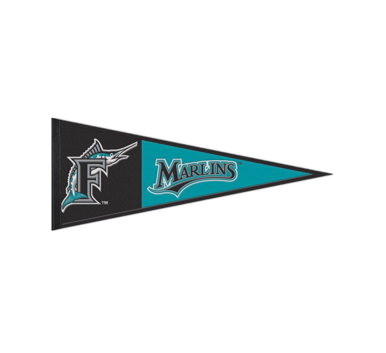 Флаг Wincraft Miami Marlins 13" x 32" Retro Logo Pennant