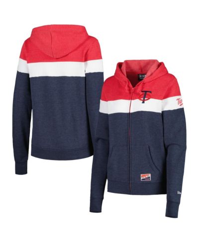Женская толстовка на молнии New Era Minnesota Twins Heather Navy Colorblock