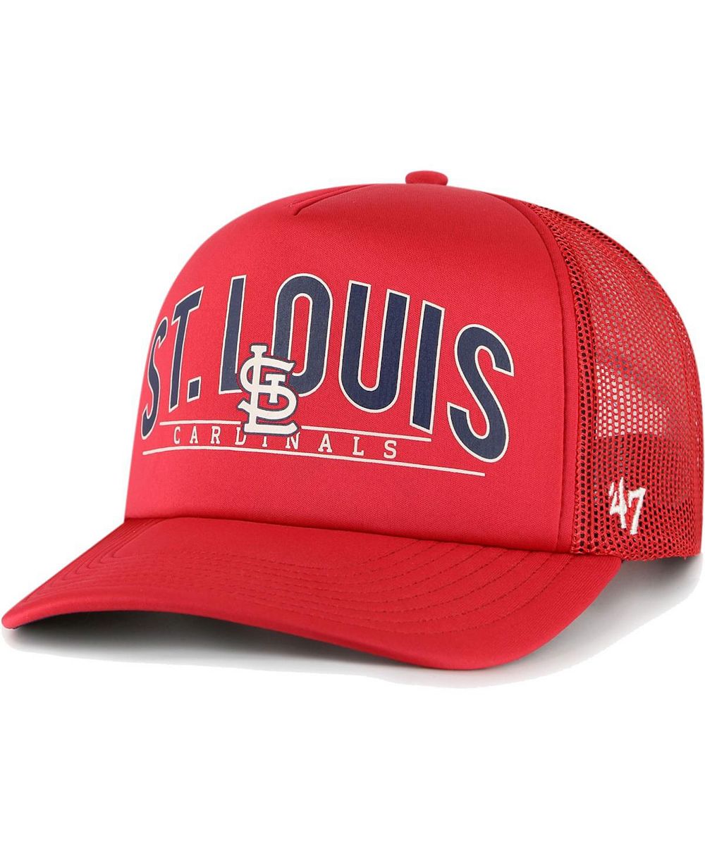 Мужская кепка '47 Brand Red St. Louis Cardinals Backhaul Foam Trucker Snapback Hat