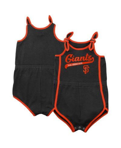 Боди Outerstuff Little Girls Black San Francisco Giants Hit and Run