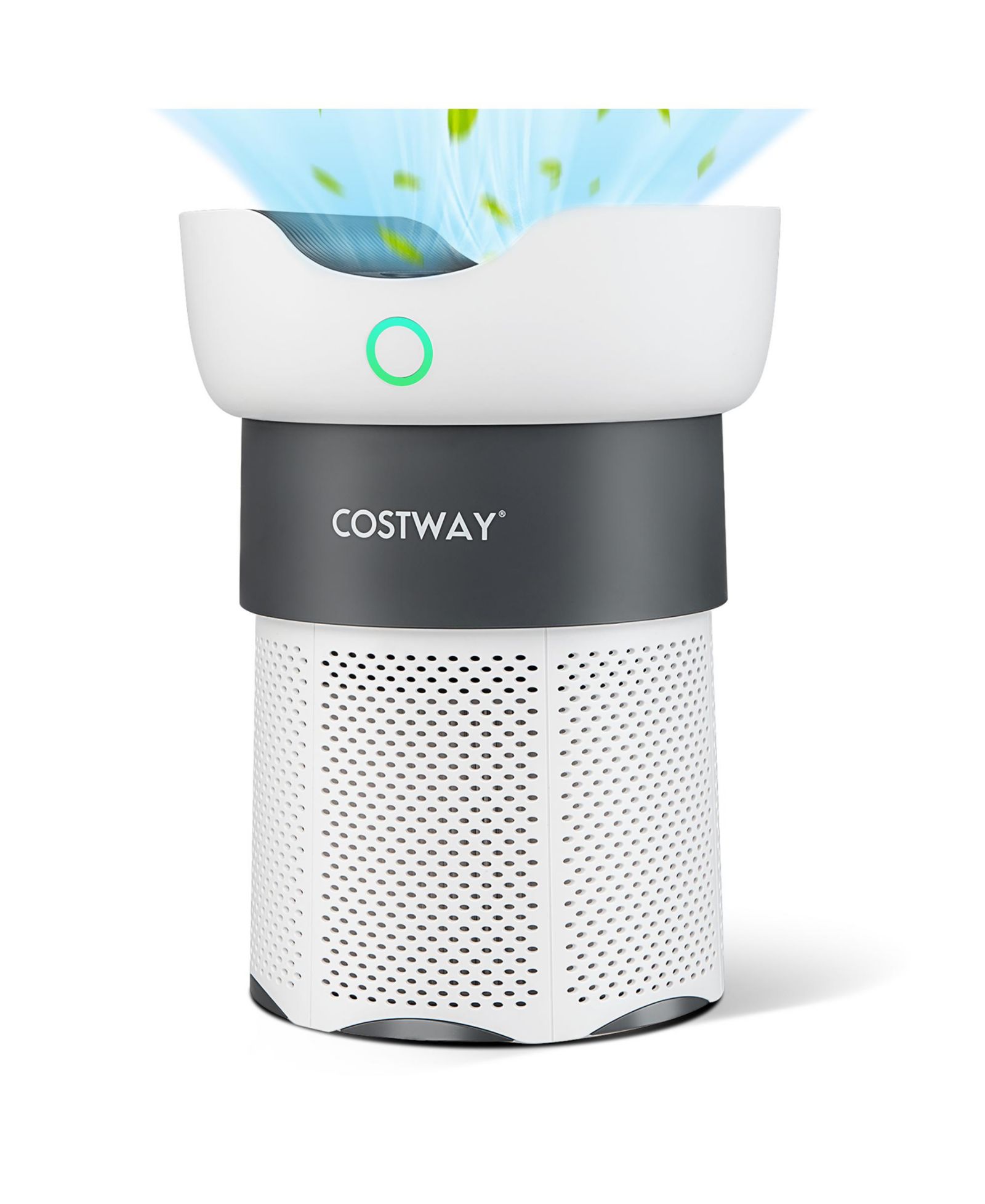 Costway Воздухоочиститель H13 True HEPA с 3-ступенчатой фильтрацией для дома или офиса, площадь покрытия до 1300 Sq Ft