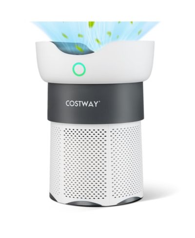 Costway Воздухоочиститель H13 True HEPA с 3-ступенчатой фильтрацией для дома или офиса, площадь покрытия до 1300 Sq Ft