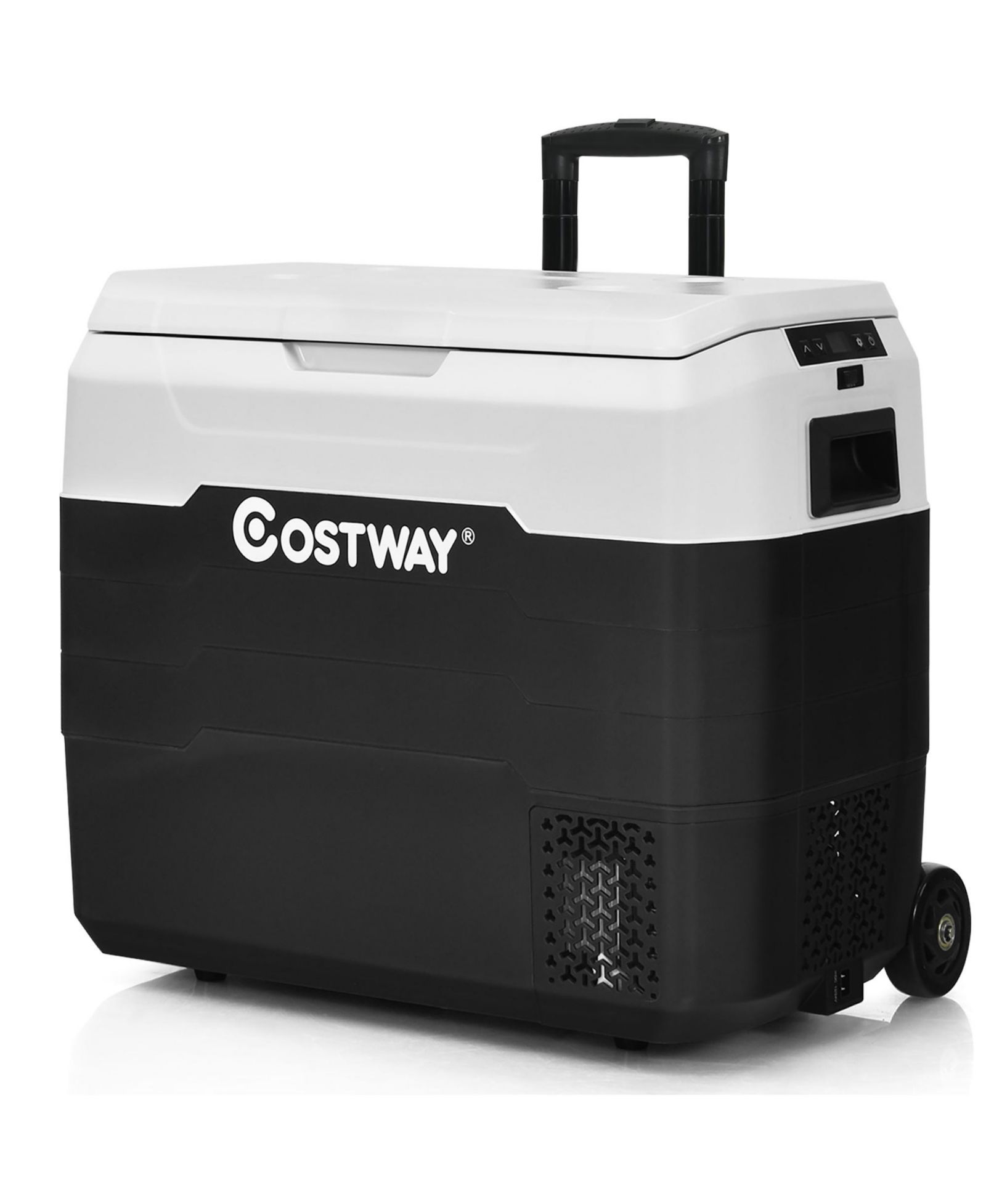 53 QT Portable Car Refrigerator Dual-Zone Car Cooler