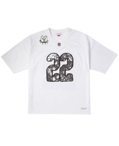 Мужская джерси Mitchell & Ness White NFL Por La Cultura x CHITO Limited Edition