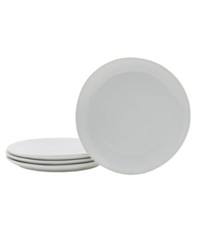 Fitz and Floyd Everyday Whiteware Salad Plate 4 Piece Set