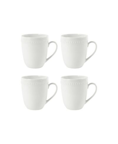 Набор кружек Fitz and Floyd Everyday Whiteware Beaded, 4 шт.