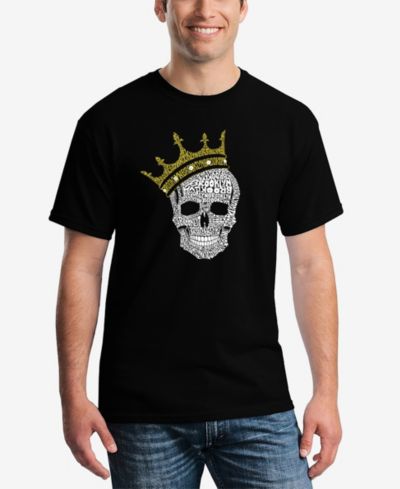 LA Pop Art Men's Word Art Brooklyn Crown Short Sleeve T-shirt