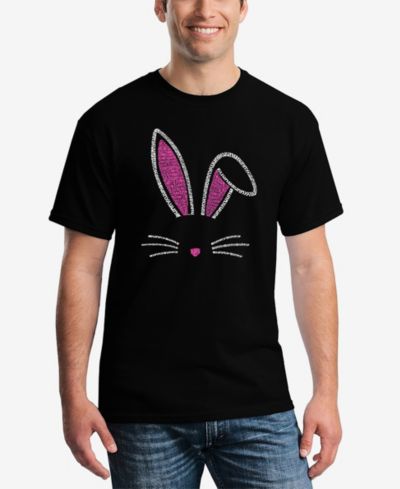 Мужская футболка LA Pop Art Word Art Bunny Ears Short Sleeve