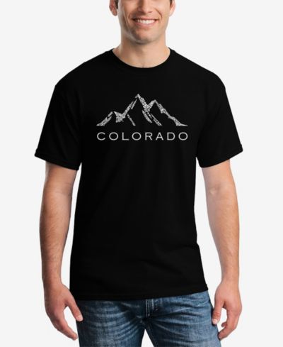 LA Pop Art Мужская футболка с принтом Colorado Ski Towns