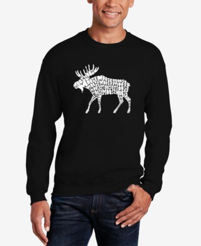 Мужской свитшот LA Pop Art Word Art Crewneck Moose