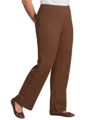 Lands' End брюки Plus Size Starfish, завышенная талия, прямые, на резинке