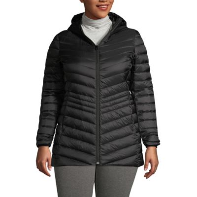Lands' End Plus Size Wanderweight Packable Down Long Jacket