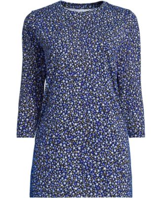 Clear blue/navy ditsy floral