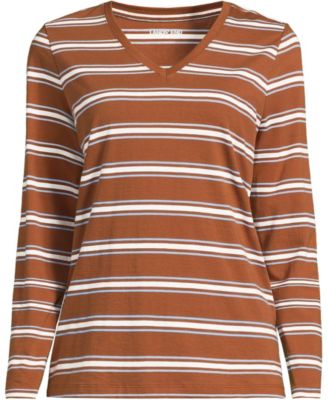 Clear blue sky/brown stripe