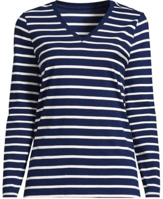 Deep sea/ivory breton stripe