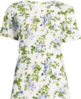 Ivory/blue blooms