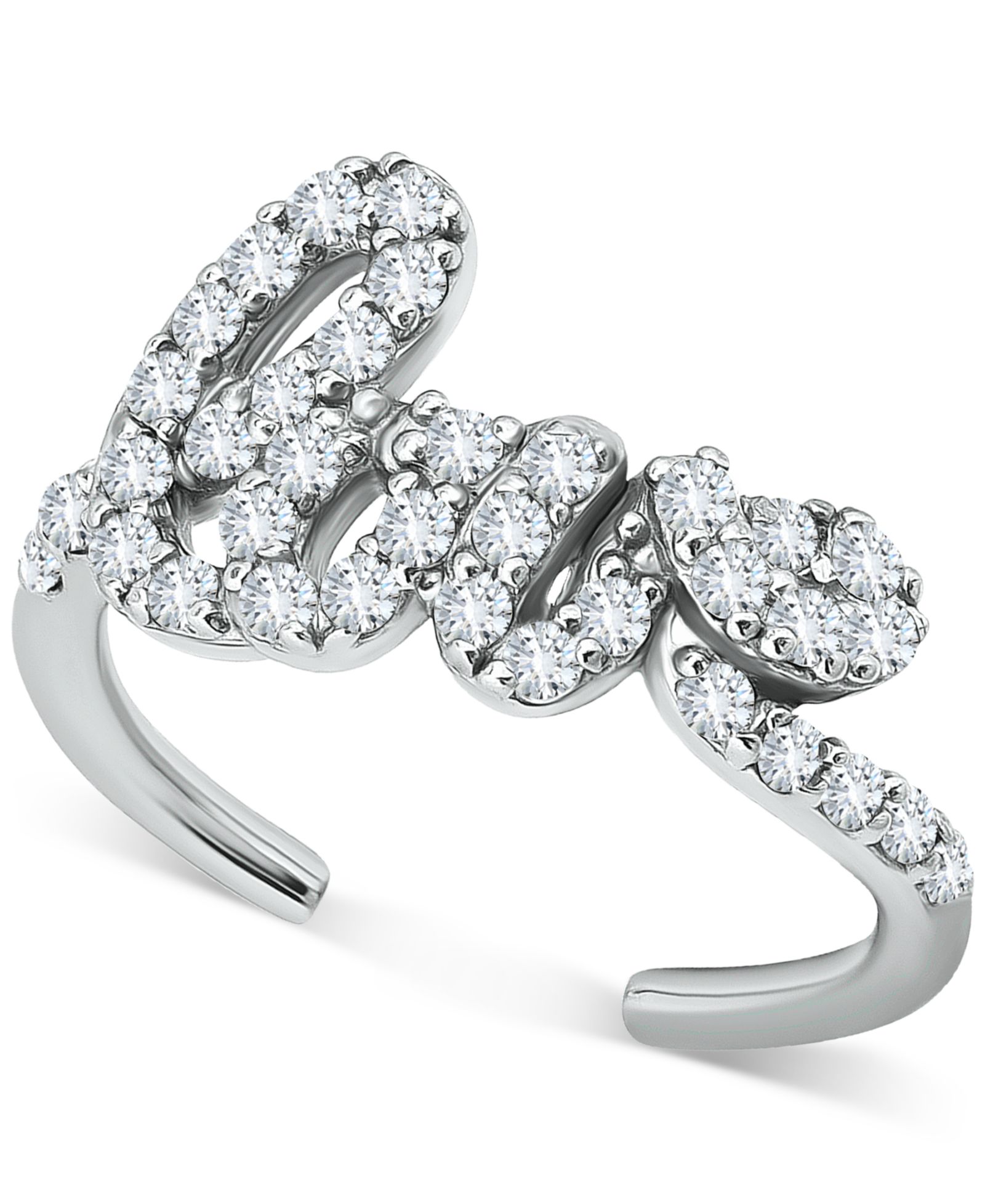 Кольцо на палец Giani Bernini Cubic Zirconia Love Script