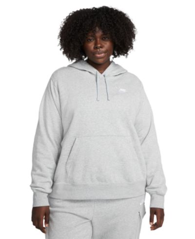Nike Plus Size Active Sportswear Club Hooded Fleece Sweatshirt
