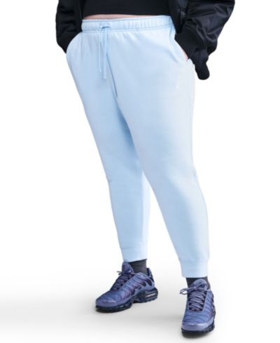 Nike Plus Size Active Sportswear Club Mid-Rise Fleece Jogger Pants, брюки джоггеры