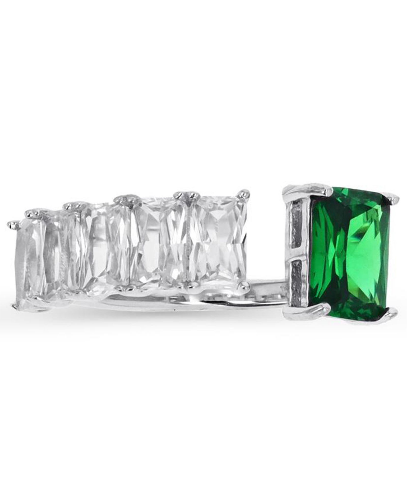 Macy’s Cubic Zirconia Baguette Ring (2.31 ct. t.w.) in Sterling Silver