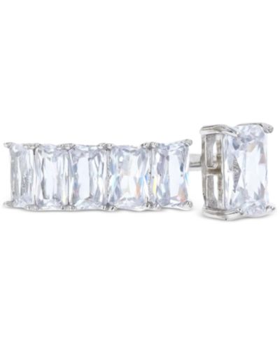 Кольцо cuff с крупным и мелким камнями из кубического циркония