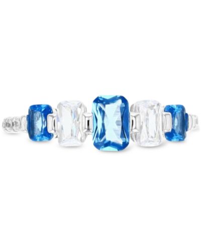 Кольцо с Lab-Grown Spinel (1-1/20 ct. t.w.) и Cubic Zirconia в серебряной оправе