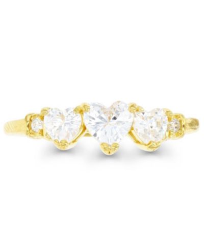 Кольцо Macy’s Cubic Zirconia Anniversary Band (1.596 ct. t.w.) в 14K Yellow Gold Over Sterling Silver